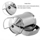 thumbnail image 3 of Dispensador de masa para panqueques de acero inoxidable. Ideal para hornear panqueques, crepas y waffles. Embudo para masa de pasteles y panqueques., 3 of 5