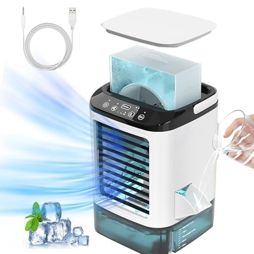 Ventilador de aire acondicionado portátil Liusoreg 4 en 1 con tanque de 900 ml
