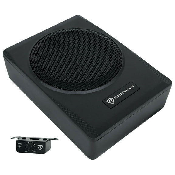 Rockville SS65P 400w 6.5" Slim Under-Seat Active Powered Car/Truck Subwoofer Sub