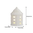 thumbnail image 3 of HHGBAD Christmas Porcelain Village Figurine, LED Illuminated House, Holiday Tabletop Decor, Handmade Ceramic Village Decoration, Perfect for Home, Office, or Gift Giving, 3 of 6