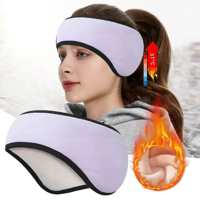 Riforla Serre-Tête d'Hiver pour Hommes Femmes Enfants Ski Course Cyclisme Violet