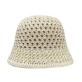 thumbnail image 2 of Pink Season Outdoor Hat Woven Foldable All Match Soft Breathable Daily Wear Polyester Big Brim Sunscreen Hat Summer Accessories, 2 of 7