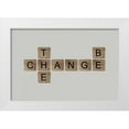 thumbnail image 1 of Longfellow Designs 14x11 White Modern Wood Framed Museum Art Print Titled - Be the Change II, 1 of 4