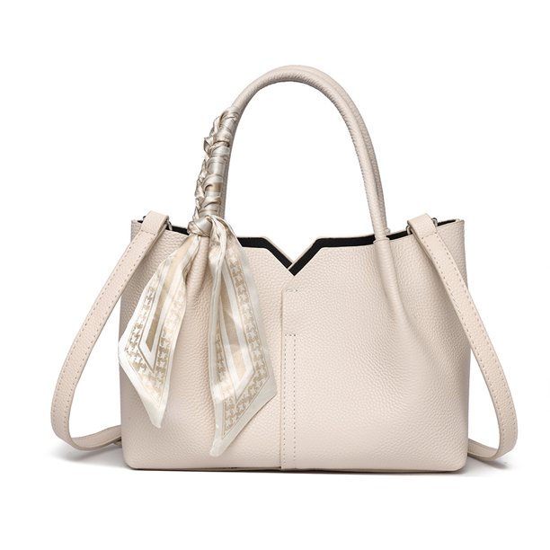 Bolso Transporte Elegante Cuero Vegano Mujer Hombro Vaca