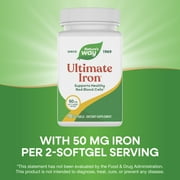 Nature’s Way Ultimate Iron Softgels, Supports Healthy Red Blood Cells*, Unisex, 90ct