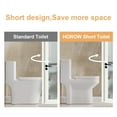 thumbnail image 5 of HOROW Small Compact One Piece Toilets Dual Flush Modern,12'' Rough-In Toilet & Soft Closing Seat, 5 of 11