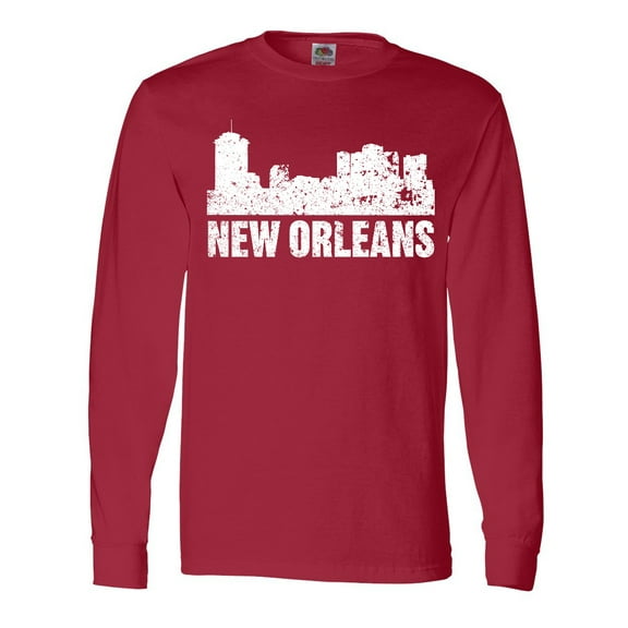 Inktastic New Orleans Skyline Grunge Long Sleeve T-Shirt