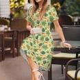 thumbnail image 3 of Lsque Sea Turtle Print Women's Casual Dress T-Shirt Summer Short Sleeve Scoop Neck Swing Dresses, 3 of 6