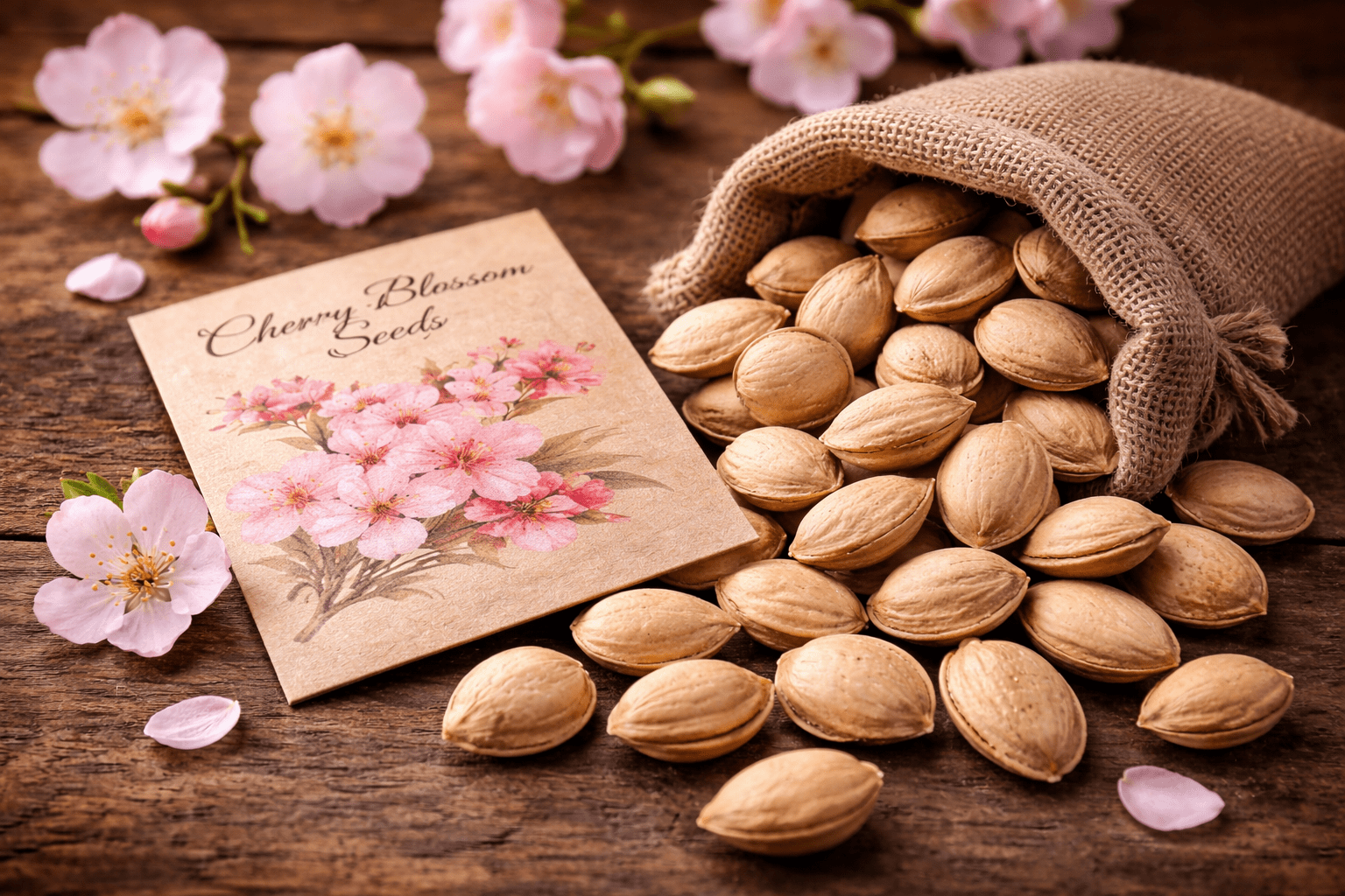 50+ Rare Cherry Blossoms Seeds for Planting - Dwarf Pink Sakura Weeping Cherry Apple Blossom Bonsai Tree Seeds for Garden/Indoor/Outdoor