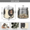 thumbnail image 2 of Yayeee Ashtray with Lid for Cigarette Smokeless Stainless Steel Home Ash Holder, Space Record, 2 of 7