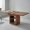 Walnut, variant on Demi Bonn 59" to 71" Expandable Dining Table with Storage, Rectangular Pull-Out Table for 4-8 People, MDF Construction, Modern Space-Saving Kitchen Table, Brown