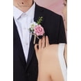 thumbnail image 2 of Boutonniere Serwalin Pink Rose para boda, 6 unidades, para hombre, 2 of 8