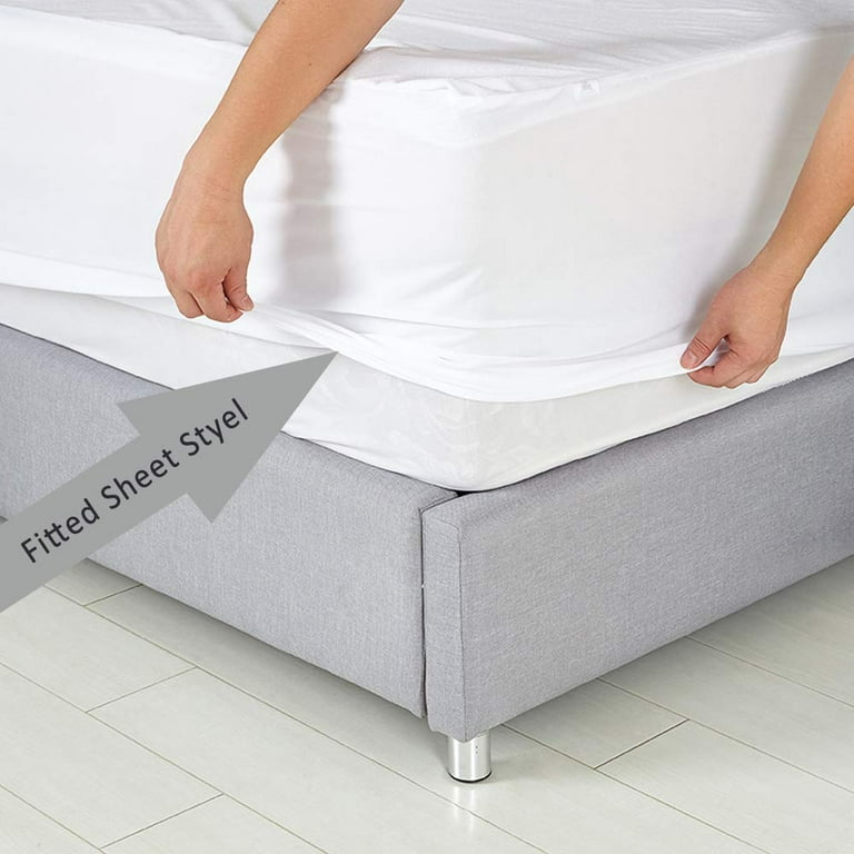 JML Waterproof Terry Cloth Fitted Mattress Protector Cover Full Walmart