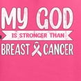 thumbnail image 6 of Wild Bobby My God Is Stronger Than Breast Cancer White Distressed Breast Cancer Awareness Unisex Hoodie Sweatshirt, Neon Pink, XX-Large, 6 of 6