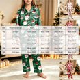 thumbnail image 4 of Gubotare Toddler Girl Christmas Pajamas in Satin with Long Sleeve Button Down and Open Front Holiday Loungewear Set 3T 4T,Wine, 4 of 9