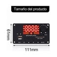 thumbnail image 3 of Modulo Reproductor De Audio Bluetooth Usb Sd Auxiliar 2*50w CONTROL Negro, 3 of 4