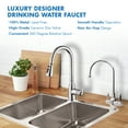 thumbnail image 2 of APEC Arlington 2-Handle Instant Hot and Cold Reverse Osmosis Drinking Water Dispenser Faucet in Chrome, 2 of 5