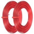 thumbnail image 1 of Unique Bargains Fil d'Aluminium Plat 16,4 Pieds 18 Gauge Flexible Fil d'Aluminium Anodisé Rouge 2 Rouleaux, 1 of 7