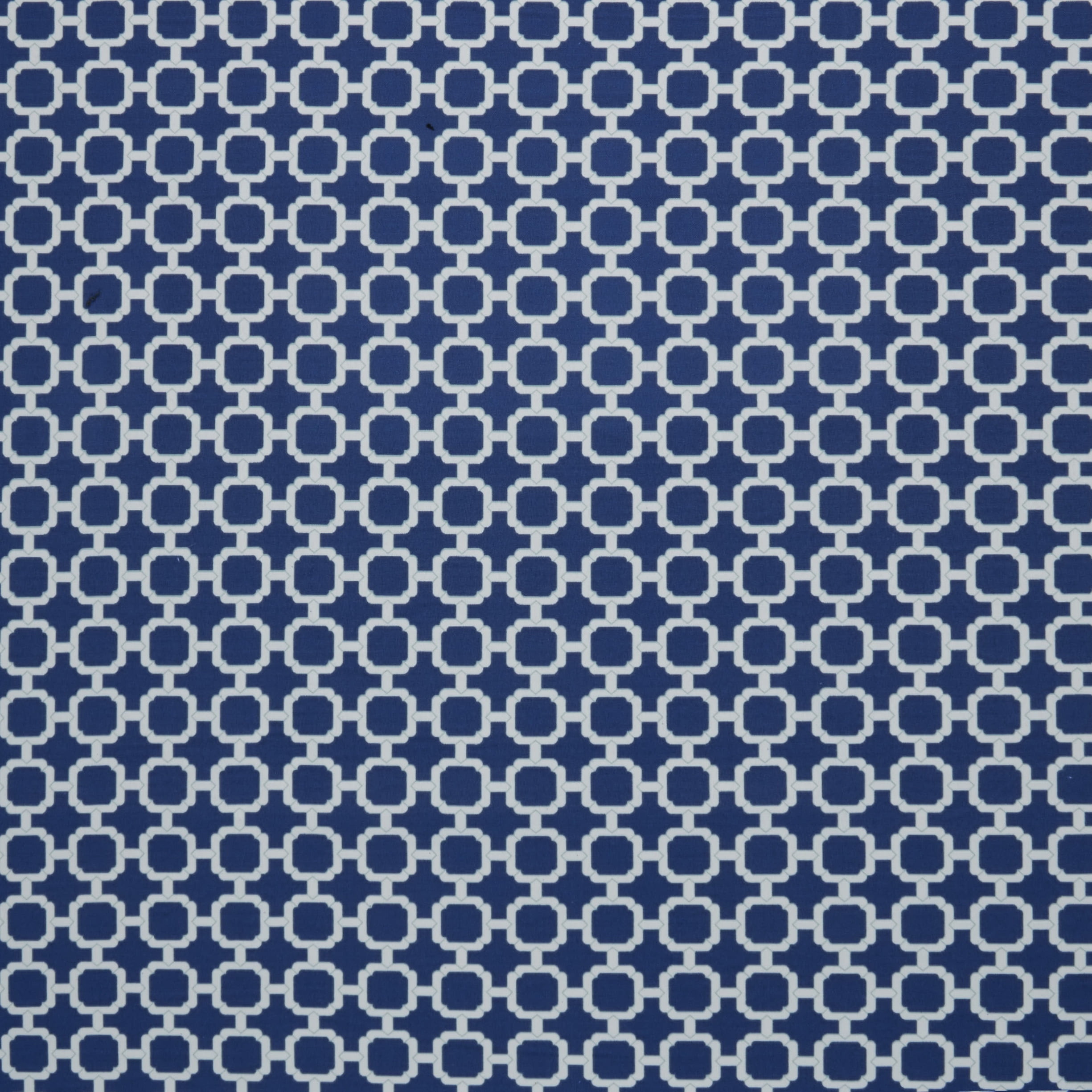 Navy Chainlink Indoor/Outdoor Bench Cushion, Corded