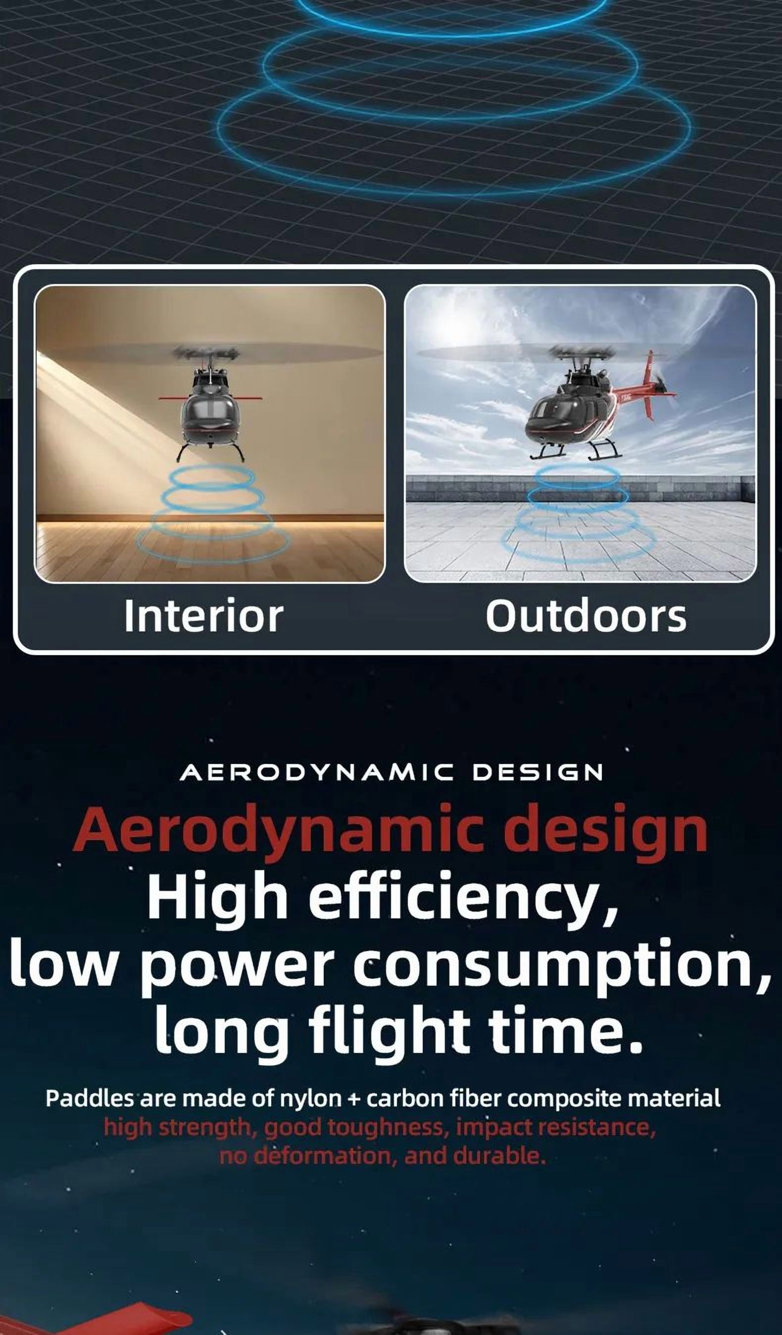 YUXIANG F08 Bell 206 Remote Control Helicopter for Adults, 1/27 Scale 2.4G 6CH Brushless Direct-Drive 3D/6G RC Helicopter with 6-Axis Gyroscope, Altitude Hovering & Optical Flow Positioning - RTF