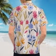 thumbnail image 6 of High Quality Hawaiian Shirts for Men Short Sleeve Aloha Beach Shirt Floral Summer Casual Button Down Shirts Blouses M7GIMY, 6 of 7