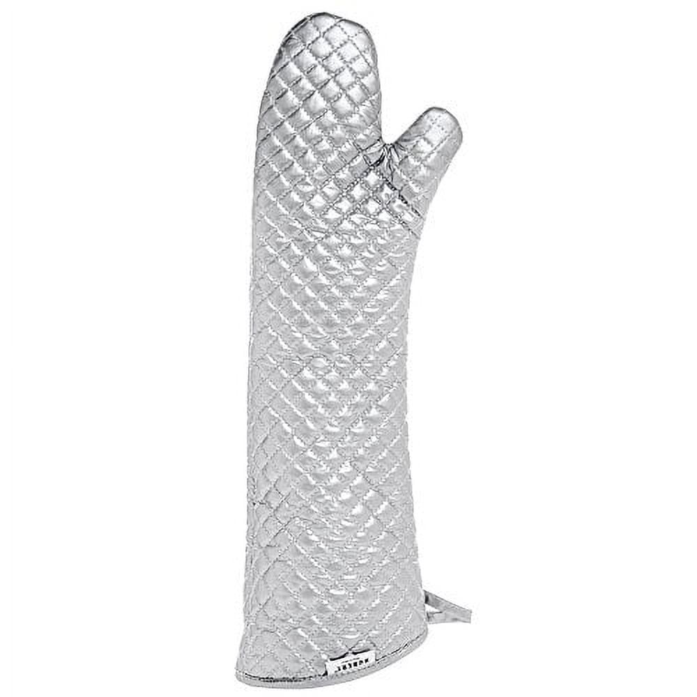 HUBERT® Oven and Freezer Mitt Silver Cotton - 24" L