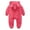 Red, variant on Toddler Kid Jumpsuit Pants Clothes Toddler Baby Boys Girls Color Plush Cute Bear Ears Winter Thick Jumpsuit Romper Summer Jumpsuit For Girls Boys