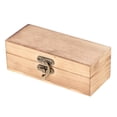 thumbnail image 1 of Caja de madera hecha a mano con cofre del tesoro de joyería retro S, 1 of 7