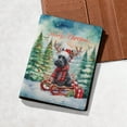 thumbnail image 5 of Merry Christmas Santa Reindeer Antlers Scottish Terrier Sleigh Xmas Winter Holiday Travel Passport Wallet Scottie Dog Lover Gifts PU Leather Passport Holder Cover - 00023, 5 of 5