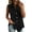 Black#19, variant on Women Sleeveless Blazers Cotton Linen Cardigan Casual Business Work Vest Lightweight Button Down Notch Collar Top Khaki L