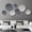 Silver and Dark Gray, variant on Wall Decor for Living Room, 7PCS Metal Wall Hanging Sculptures for Office Apartment Bathroom Decoration, Modern Silver Home Decor for Staircase Hallway Porch Housewarming Gift