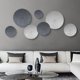 thumbnail image 1 of Decoración de pared TEIPAI de metal plateado y gris para sala de estar, 1 of 9