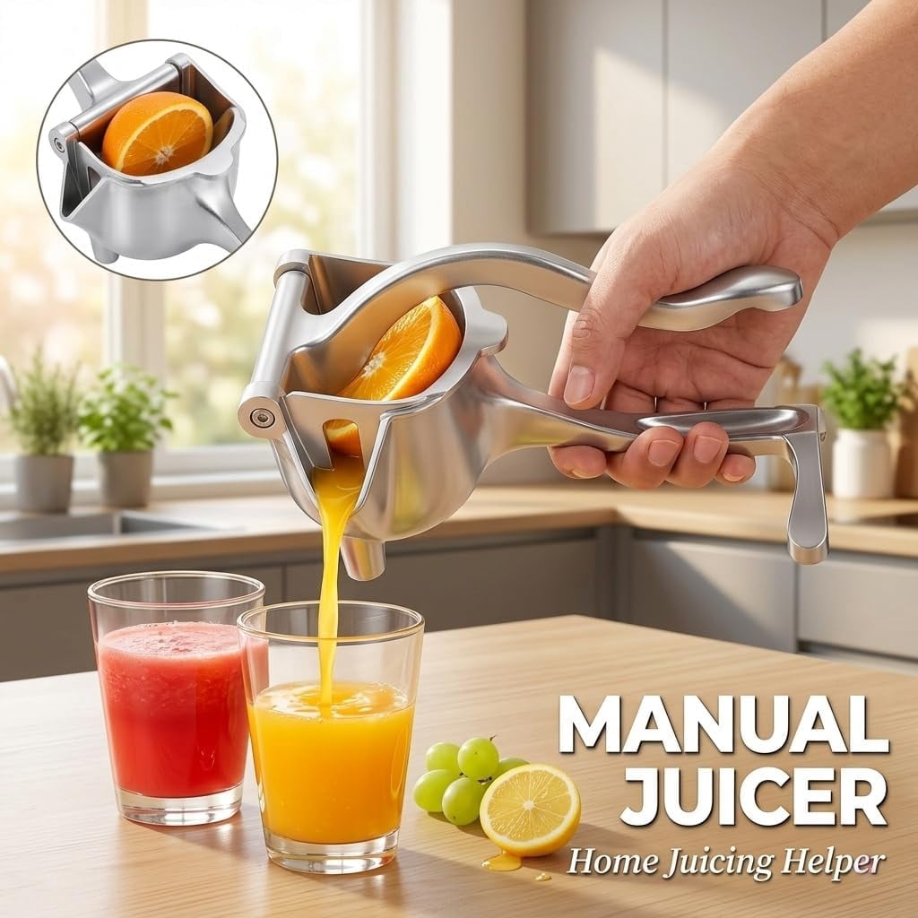 2026 Upgraded Heavy Duty Manual Hand Juicer Squeezer,【Premium Aluminum Alloy】Lemon Squeezer Press for Orange, Lime & Citrus Fruits