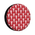 thumbnail image 1 of Fotbe Cartoon Lobster Funda de Llanta de Repuesto con Estampado, Engrosada, Ajuste Universal para Jeep, Remolque, RV, SUV, Camión-17 inch, 1 of 6