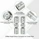 thumbnail image 3 of Conector de Varilla de Cortina de Esquina Uxcell, 2 Pcs Conector de Varilla de Cortina Ajustable para Varilla de 3/4", Plata, 3 of 7