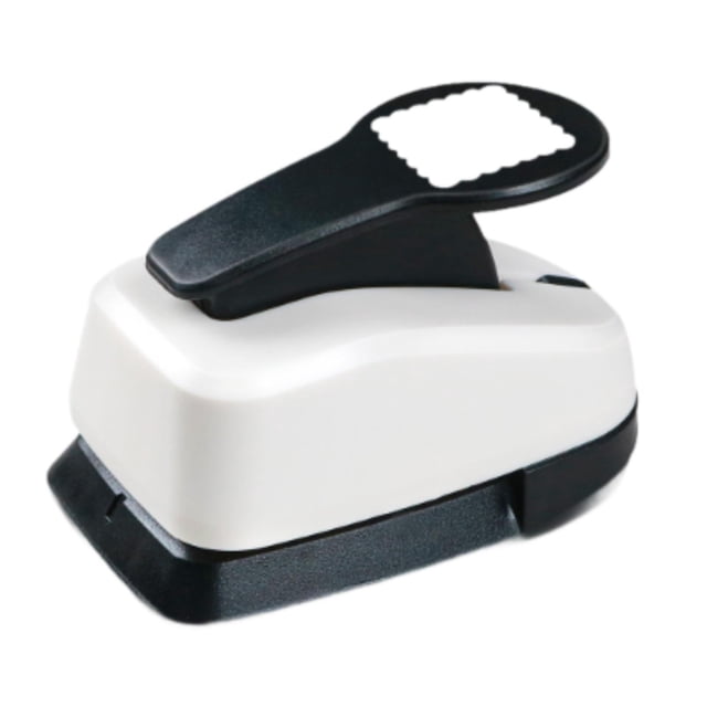 Perforadora de papel manual portátil con mecanismo de palanca, perforadora rectangular ligera Cuadrado de 25 mm