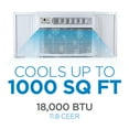 thumbnail image 3 of BLACK+DECKER Window Air Conditioner 18000 BTU, Cools Up to 1000 Sq. Ft., Remote Control, 3 Cooling Speeds and Fan Only, BD18WT6, 3 of 8