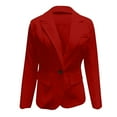 thumbnail image 5 of Zshosam Blazers for Women,Womens Casual Suit Collar Blazer Business Open Front Work Office Jacket Cardigan( Red,L), 5 of 5