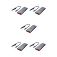 thumbnail image 1 of Inteprter M.2 NVMe SSD Enclosure Case Gen2 HDD Box Portátil Ligero USB3.2 USB-C PCIe 3.0 Disco duro sin herramientas Gris con 2 1 Type2 NO2, 1 of 1
