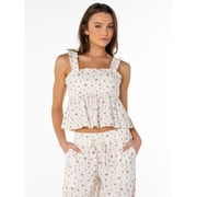 Women's Flutter Sleeve Peplum Top, Sizes XS-XXXL