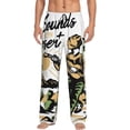 thumbnail image 2 of Lsque Cowboy Playing Guitar Print Men's Pajama Pants, Lounge Pant - Comfortable Home Wear,Elastic Waistband, Stylish Design-XX-Large, 2 of 9