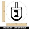 thumbnail image 2 of Dreidel Dreidl Jewish Hanukkah Nun Nothing Self-Inking Rubber Stamp Ink Stamper - Pink Ink - Mini 1/2 Inch, 2 of 7