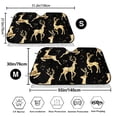 thumbnail image 3 of Fotbe Christmas Gold Deers Car Windshield Sunshade | Sun Visor Protector Front Window Shade, Keeps Out UV Rays, Keeps Your Vehicle Cool-Medium, 3 of 7