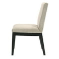 thumbnail image 3 of Nmkwnr Pack of 2 Padded Seat Dining Chair Side Chair for Living Room, Dining Room, Beige + Black, 3 of 6