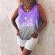 thumbnail image 2 of Camisola con estampado informal de verano sin mangas con cuello redondo y teñido anudado para mujer Pompotops lopia989419, 2 of 5