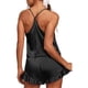 thumbnail image 5 of Txlixc Camisón de verano femenino de 2 piezas, chaleco de cuello V sin mangas + pijama corto Txlixc moda, 5 of 6