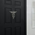 thumbnail image 4 of PTOOTP 1Set Zinc Alloy Door Knocker in Golden for Exterior Decoration and Security, 4 of 8
