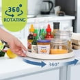 thumbnail image 2 of DIY. STORE 4 Pcs 12 Inch Non-Skid Lazy Susan Organizers,Turntable Rack for Cabinet, Pantry Organization and Storage, Kitchen, Fridge, Bathroom Makeup Vanity Countertop, Spice Rack, 2 of 7