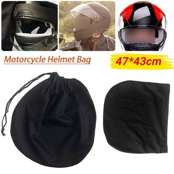 Motorcycle Helmet Protective Drawstring Helmet Bag Pocket Black Dust Proof 7Cm X 42Cm Oxford Cloth Fit For Most Helmet Accessori