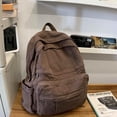 thumbnail image 3 of Mochila GAMLFL de lona marrón café para mujer y hombre, 19 L, 3 of 7